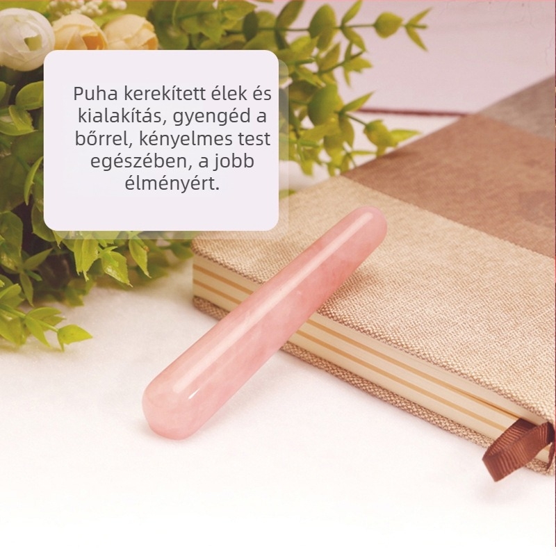 Szív alakú gua sha tábla arcmaszázshoz por kristályból