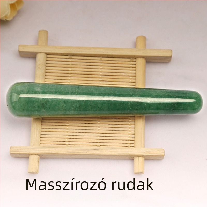 Szív alakú gua sha tábla arcmaszázshoz por kristályból