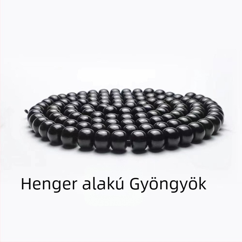 Kókuszhéjből készült karkötő, 108 gyöngy, természetes stílus, uniszex, lyukasztásos technika, Guangzhou eredetű