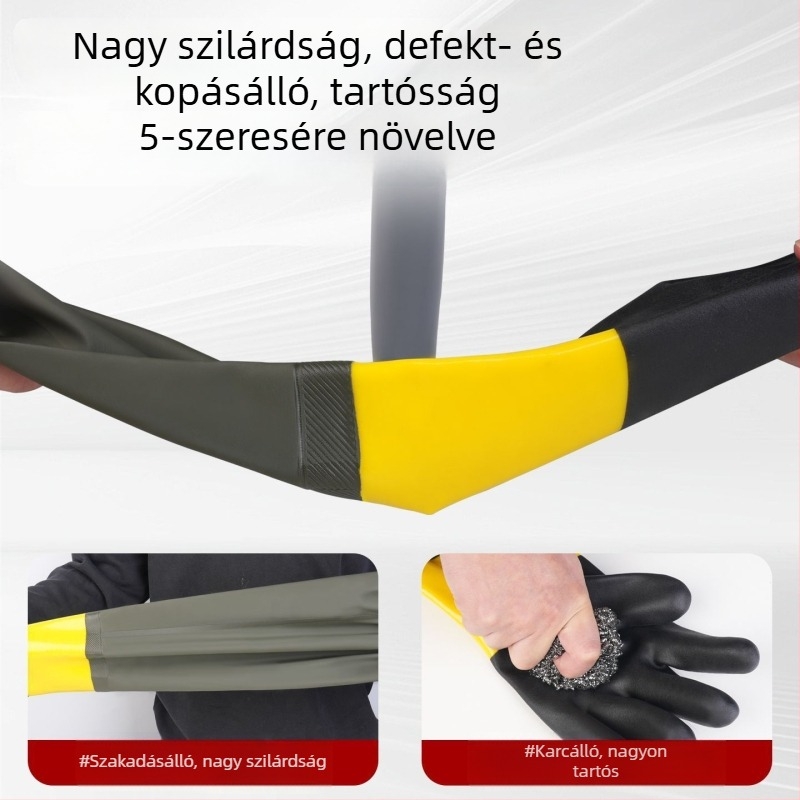 Hosszú ujjú méhészkesztyűk kiterjesztett és megerősített védelemmel a szúrások ellen, perforáció- és kopásálló, vízálló munkavédelmi kesztyűk