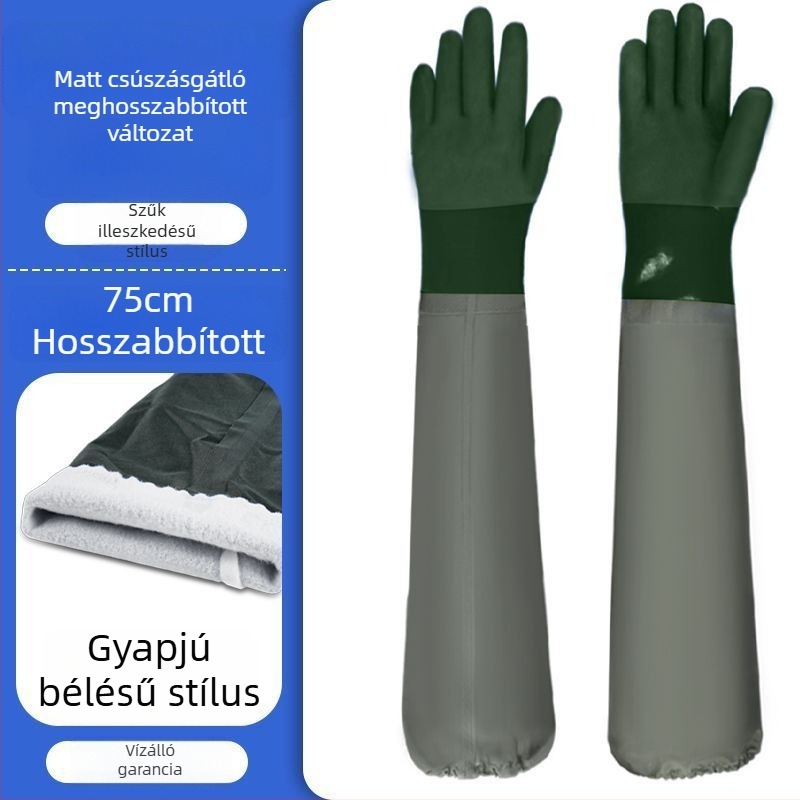Hosszú ujjú méhészkesztyűk kiterjesztett és megerősített védelemmel a szúrások ellen, perforáció- és kopásálló, vízálló munkavédelmi kesztyűk