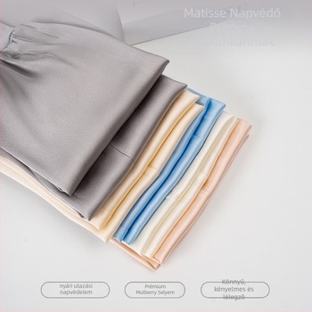 Mulberry Silk Oversleeve, 100% selyem, UV védelem, légáteresztő, kültéri sportokhoz és vezetéshez