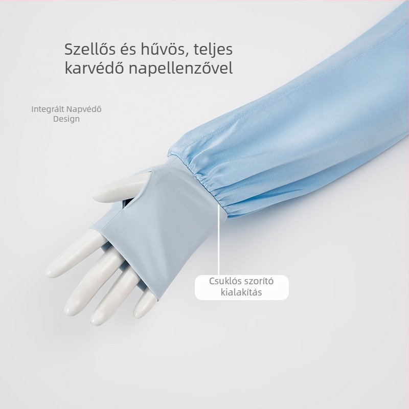 Mulberry Silk Oversleeve, 100% selyem, UV védelem, légáteresztő, kültéri sportokhoz és vezetéshez