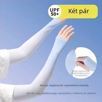 Gradient színű Ice Silk karvédők nőknek és férfiaknak – nyári UV védelem, szabadtéri kerékpározáshoz és vezetéshez