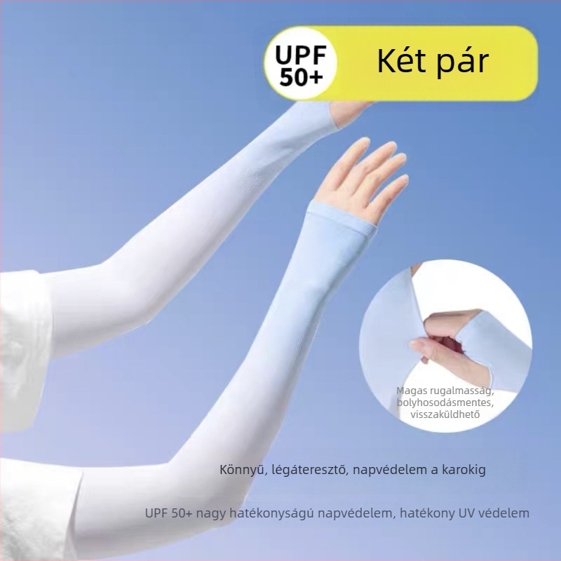 Gradient színű Ice Silk karvédők nőknek és férfiaknak – nyári UV védelem, szabadtéri kerékpározáshoz és vezetéshez