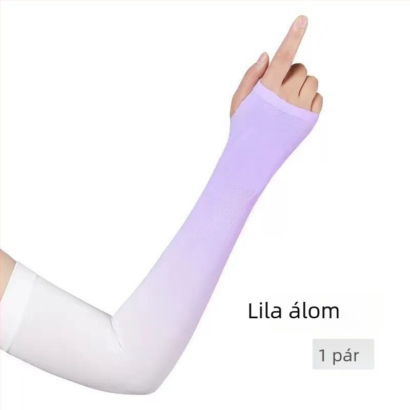 Gradient színű Ice Silk karvédők nőknek és férfiaknak – nyári UV védelem, szabadtéri kerékpározáshoz és vezetéshez