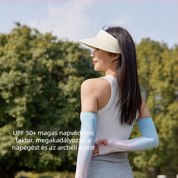 Női UPF50+ Ice Silk napvédő karpántok – hűsítő védelem vezetéshez és kerékpározáshoz