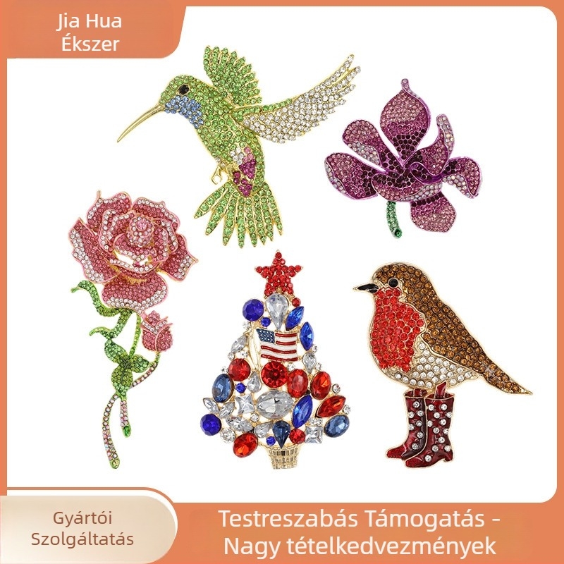 Kiegészítők • Brooch (kitűző) • Virág alakú • Dekoráció • Irodalmi retro stílus