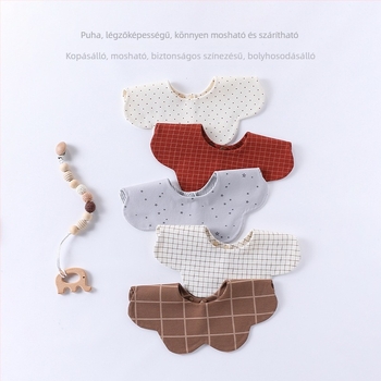 Koreai stílusú, kétszínű bébi etető kendő, pamut 95% feletti, anti-spit-up, uniszex, újszülötteknek, őszi-téli