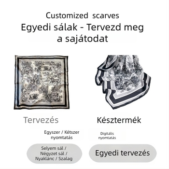 Poliészter négyszögletes sál, warp-knit szövés, irodalmi retro stílus, Dongyang eredet