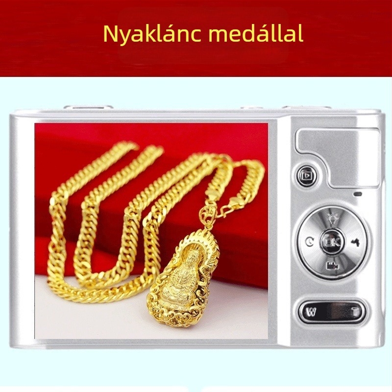 Öt részes nyaklánckészlet horse-whip lánccal és ötvözet medállal, kézzel készített, uniszex