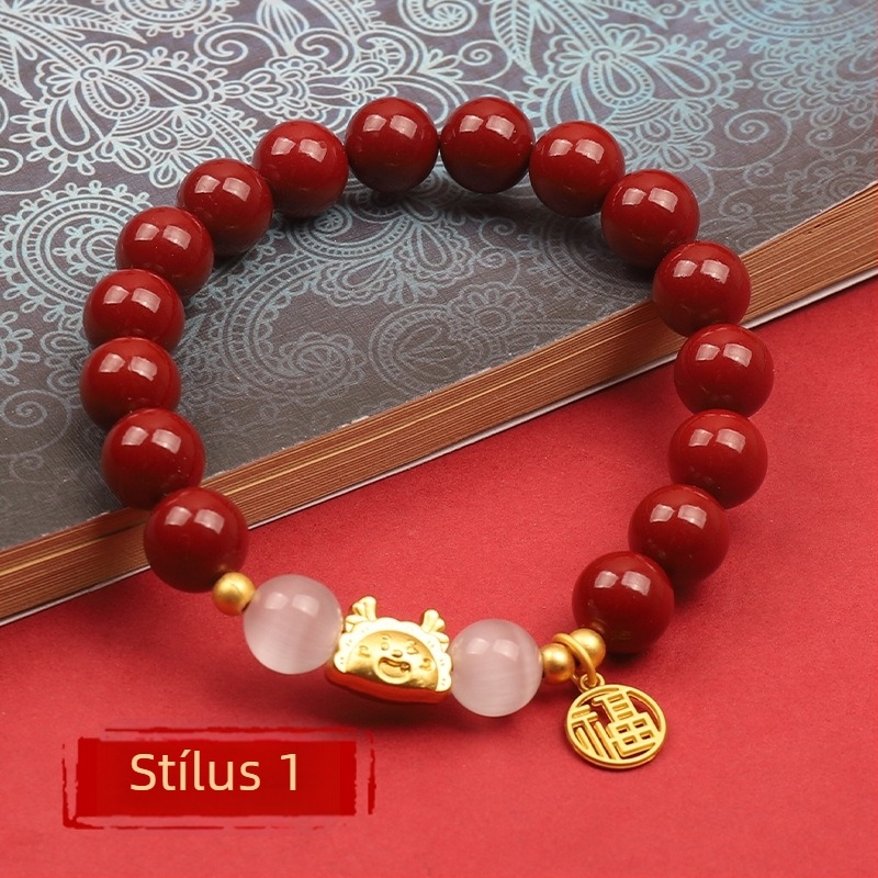 Cinnabar karkötő – természetes, uniszex, kör alakú, polírozott, testreszabható