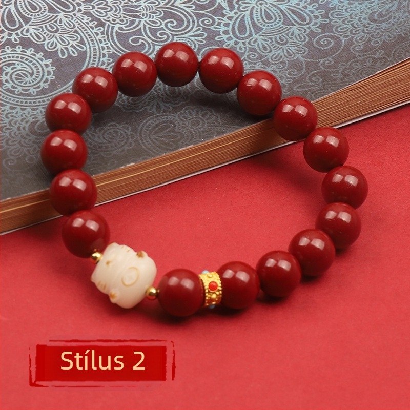 Cinnabar karkötő – természetes, uniszex, kör alakú, polírozott, testreszabható