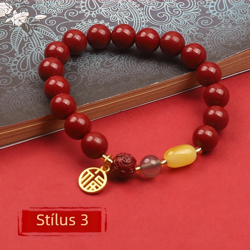 Cinnabar karkötő – természetes, uniszex, kör alakú, polírozott, testreszabható