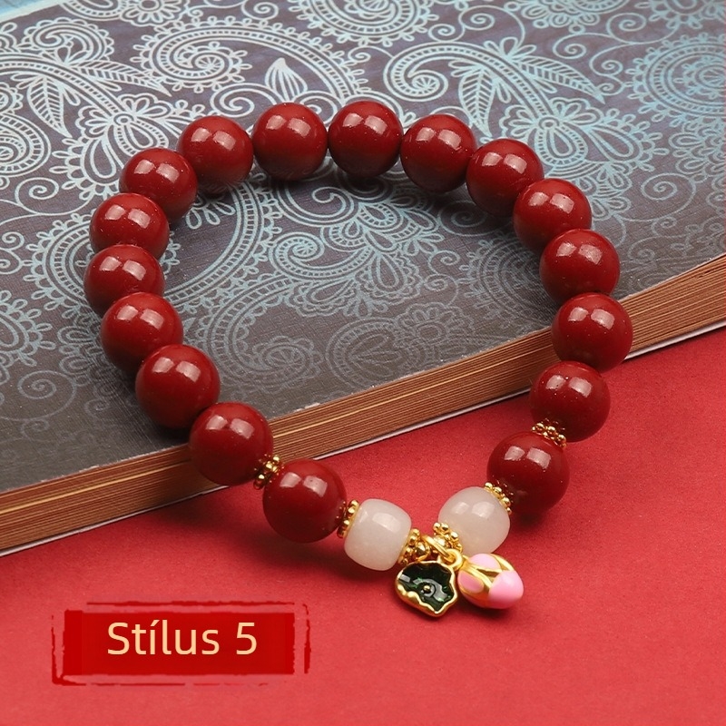 Cinnabar karkötő – természetes, uniszex, kör alakú, polírozott, testreszabható