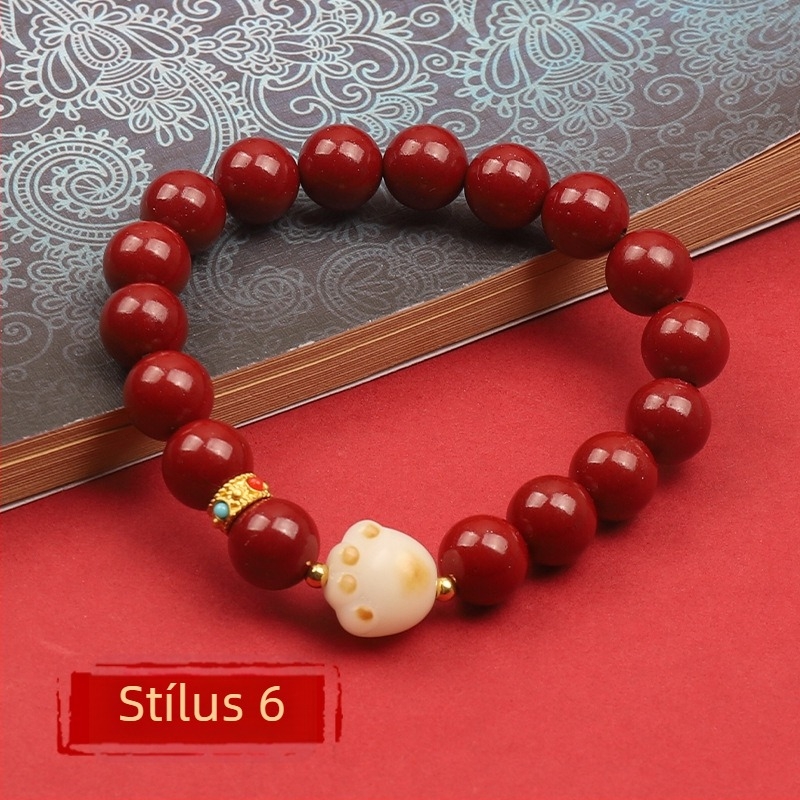 Cinnabar karkötő – természetes, uniszex, kör alakú, polírozott, testreszabható