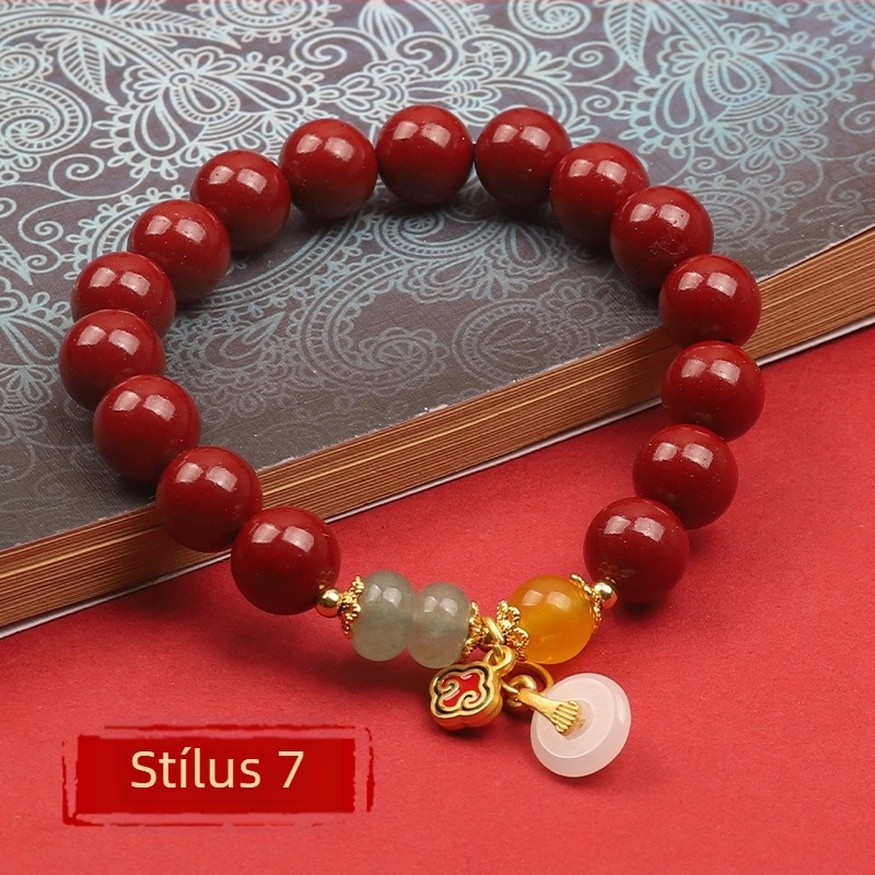 Cinnabar karkötő – természetes, uniszex, kör alakú, polírozott, testreszabható