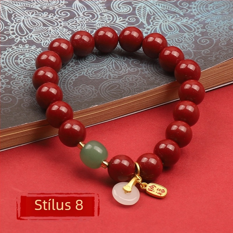 Cinnabar karkötő – természetes, uniszex, kör alakú, polírozott, testreszabható