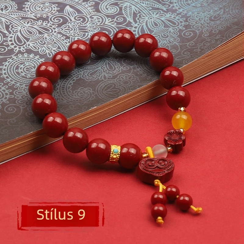 Cinnabar karkötő – természetes, uniszex, kör alakú, polírozott, testreszabható