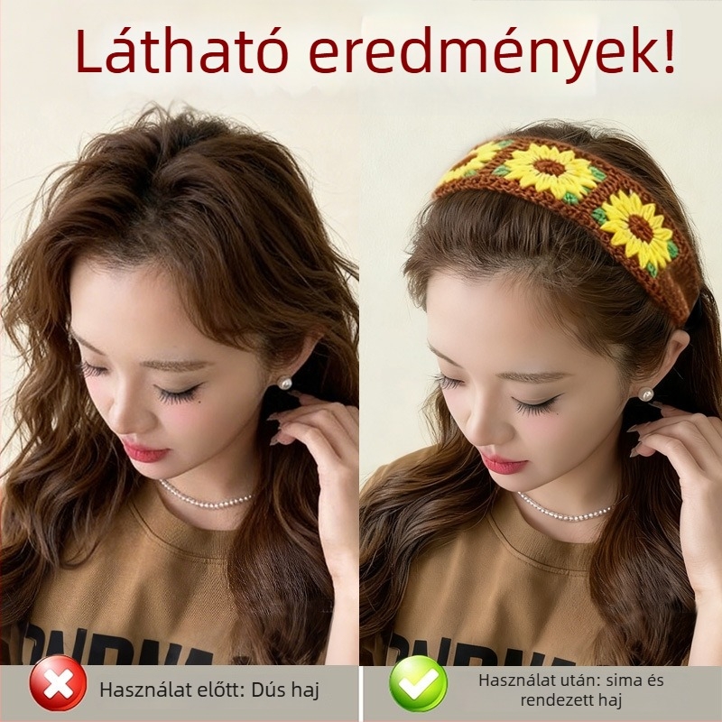 Bedo Fejfedő: hajpánt szövetből, gyerek/rajzfilmszerű stílus, geometriai forma, kézzel készített