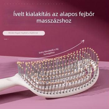 Légpárnás masszírozó fésű hosszú hajhoz — műanyag, masszázs, göndörítés, kifésülés