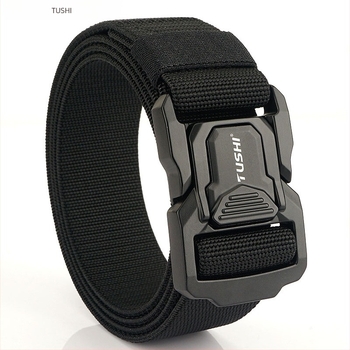 Nylon taktikai öv alumínium ötvözetű csattal, 2–4 cm szélesség, kültéri használatra