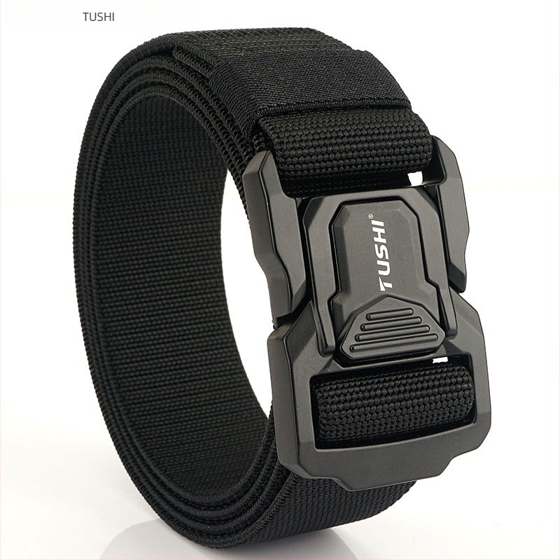 Nylon taktikai öv alumínium ötvözetű csattal, 2–4 cm szélesség, kültéri használatra