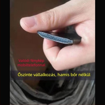 Férfi bőrszíj automata csattal, extrahosszú, két réteg marha bőrrel, 2-4 cm szélesség