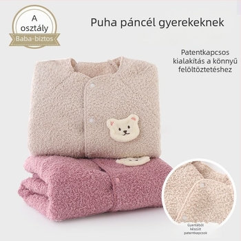 Jingqi Bébi overál maci mintás, őszi-téli, uniszex, újszülöttek 0–12 hónap
