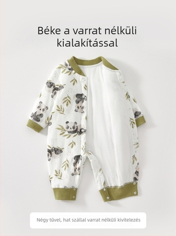 Betides bébik töltött overál őszi–téli időszakra, meleg, hosszú ujjú, uniszex, 100% poliészter.