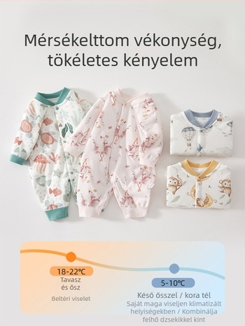 Betides bébik töltött overál őszi–téli időszakra, meleg, hosszú ujjú, uniszex, 100% poliészter.