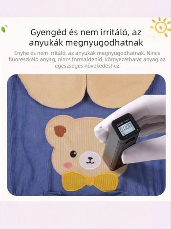 Baba egyrészes overál patentos záródással a csípőnél, őszi–téli időszakra, kúszó gyerekeknek, szennyeződésálló, lélegző, tartós és meleg