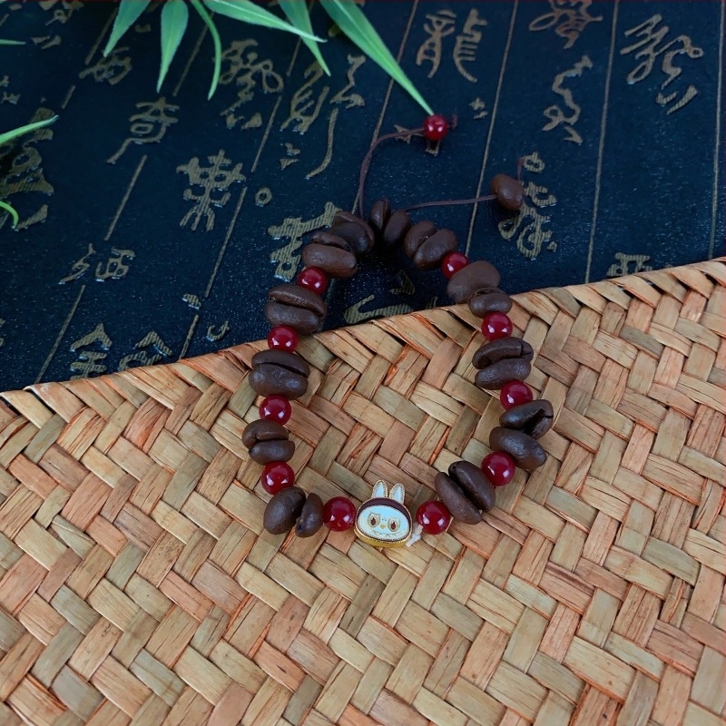 Fából készült karkötő női geometriai kialakítással, Seiko feldolgozás, Chengyi Jewelry, Új kínai stílus