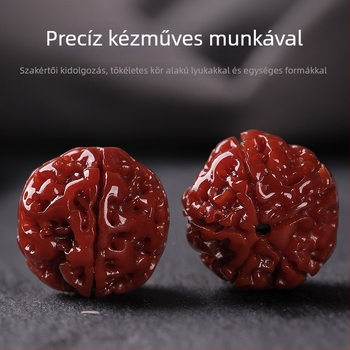 Rudraksha Bodhi karkötő, kínai stílusú, polírozott kivitel, téli 2024 megjelenés, ideális ajándék