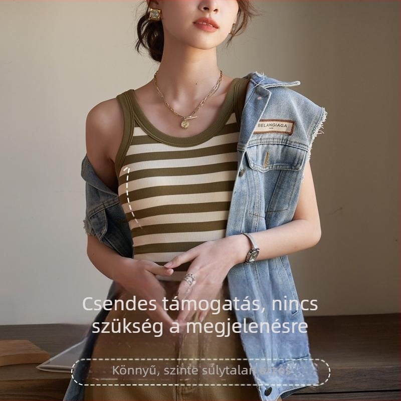 Női nyári kamisol belső ruházat, modal anyag, 90–95% modal rost, egyszínű, stílus Fresh and Sweet