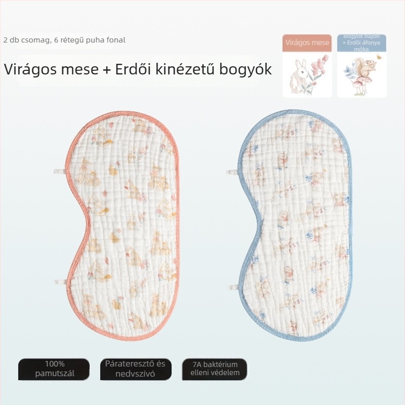 Betides Baba böfögő kendő, pamut, nedvszívó, újszülötteknek és kisgyermekeknek