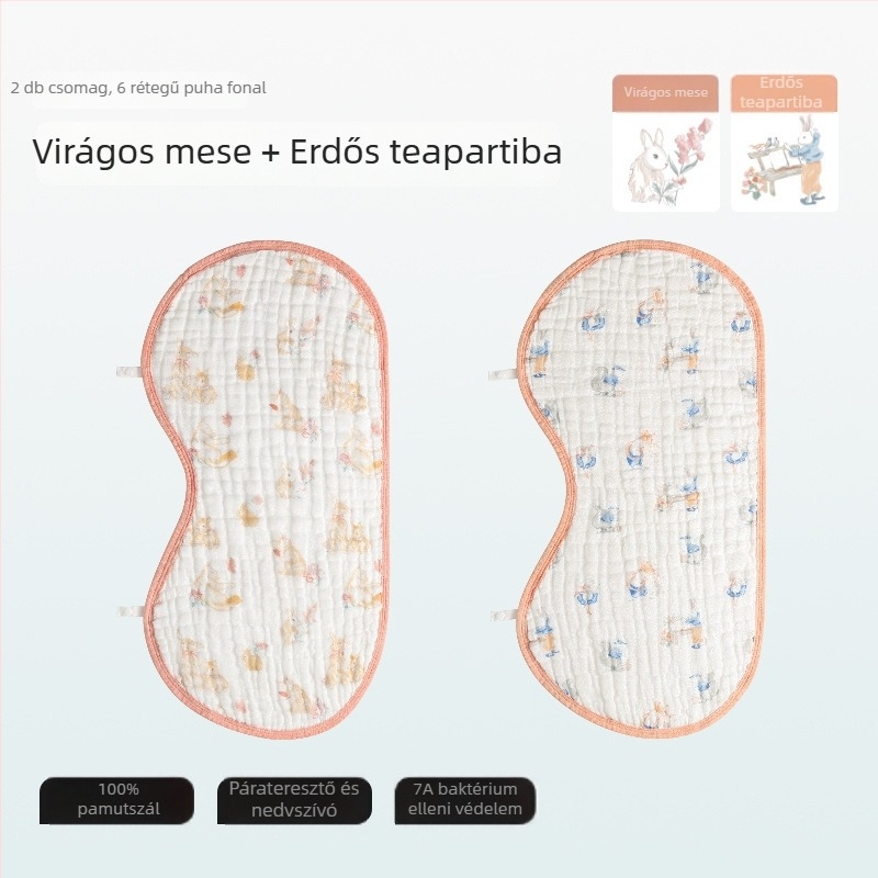 Betides Baba böfögő kendő, pamut, nedvszívó, újszülötteknek és kisgyermekeknek