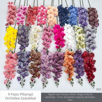 Selyem Phalaenopsis orchidea — 3D stúdió fotózási kellékek, styling és reliefes textúra, otthoni dekoráció