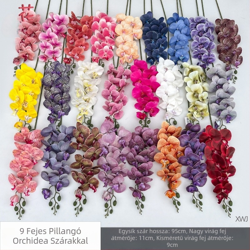 Selyem Phalaenopsis orchidea — 3D stúdió fotózási kellékek, styling és reliefes textúra, otthoni dekoráció