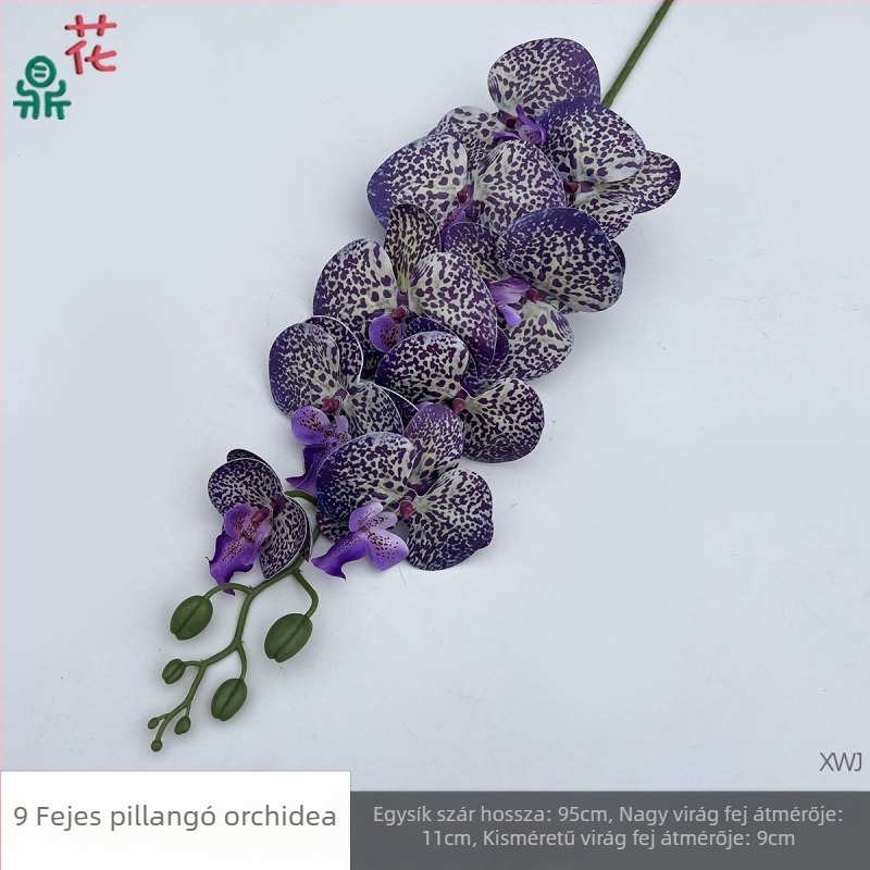 Selyem Phalaenopsis orchidea — 3D stúdió fotózási kellékek, styling és reliefes textúra, otthoni dekoráció