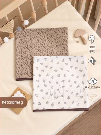 Újszülött wrap — 100% pamut, csíkos minta, egész éves használat, Class A biztonság, 2025 tavasz megjelenés