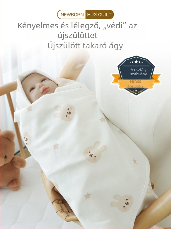 Baba beburkoló törölköző 100% pamutból, Kategória A, csecsemőknek