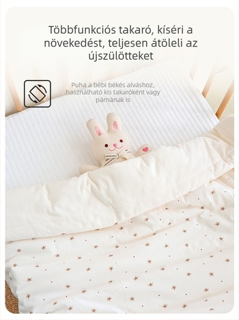 Újszülött pamut ölelő takaró karikatúra mintával, 100% pamut, biztonsági osztály A