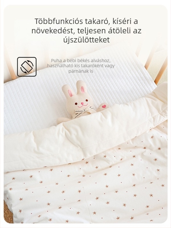 Újszülött pamut ölelő takaró karikatúra mintával, 100% pamut, biztonsági osztály A