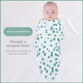 Mindennapos mindens szezonos pamut baba csomagoló kendő és hálózsák – 100% pamut anyag és töltet, állat mintás, karikatúra, újszülötteknek (0–12 hónap)