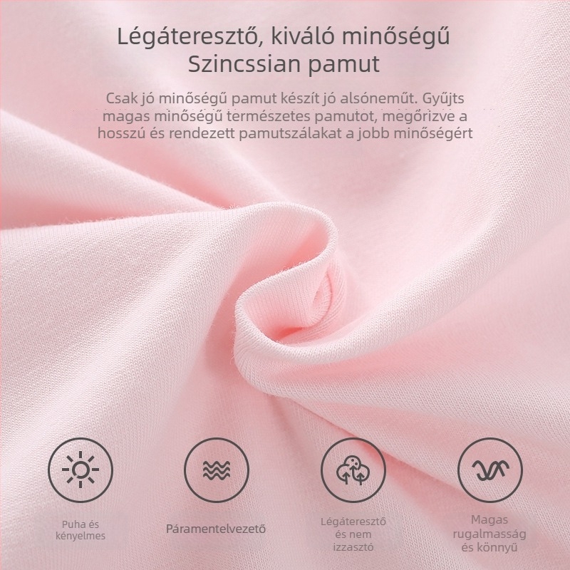 Lányoknak szóló pamut top vékonyan formázott kosarakkal, teljes kosár, lélegző, acélgyűrű nélkül