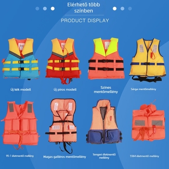 Gyermekeknek szóló mentőmellény nagy felhajtóerővel, úszáshoz, csónakázáshoz és horgászathoz, hordozható