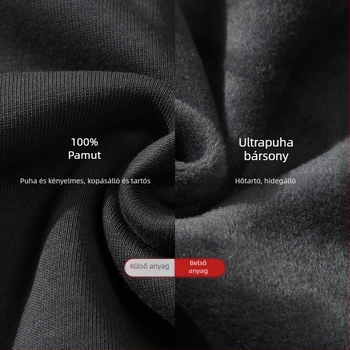 100% pamut munkaruha pulóver személyre szabott logóval, férfiaknak őszi-téli modell, laza szabás, leengedett vállak, kerek nyakú, pulóver, fleece dzseki