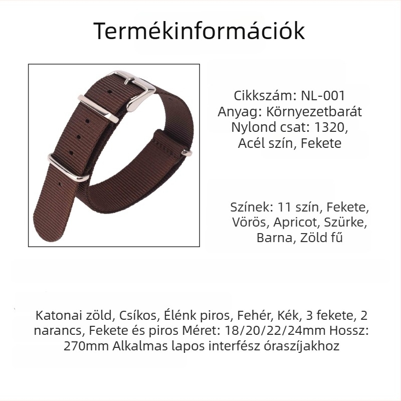 Heqi Nylon NATO óraszíj — Dongguan eredet, 2023 téli kiadás, niche divat városi ingázáshoz