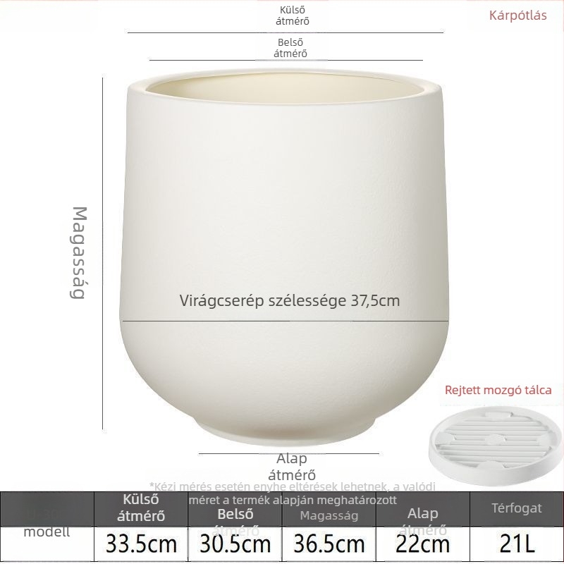 Ouhong gyanta virágcserép, padlóálló, aranyos stílus